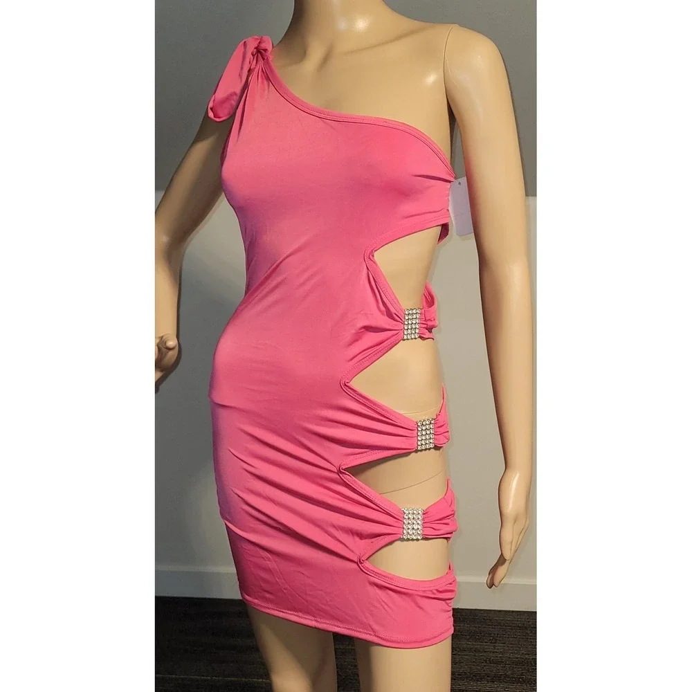 sequin sheath mini dress Champagne Sequin Square Neck Mini Dress